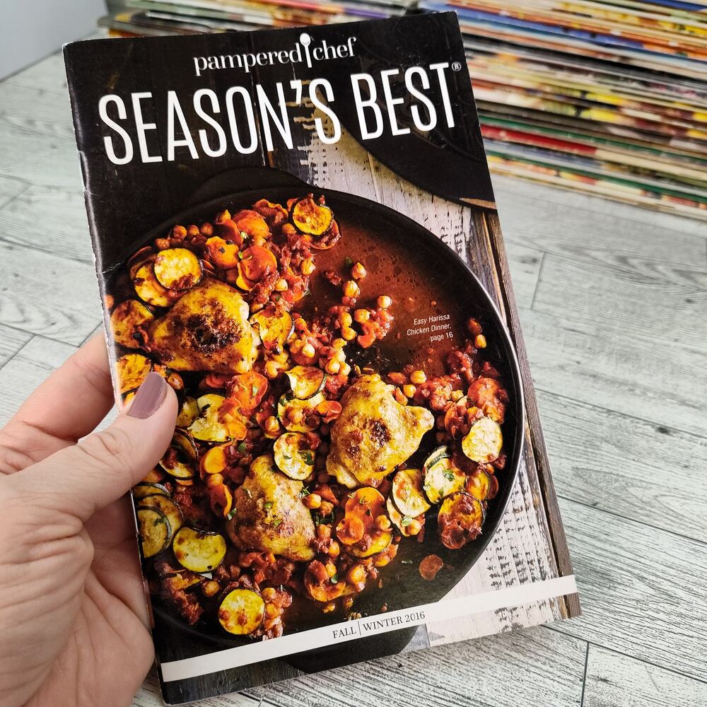 Pampered Chef Seasons‎ Best 2016 Fall Winter Cookbook Booklet Recipes